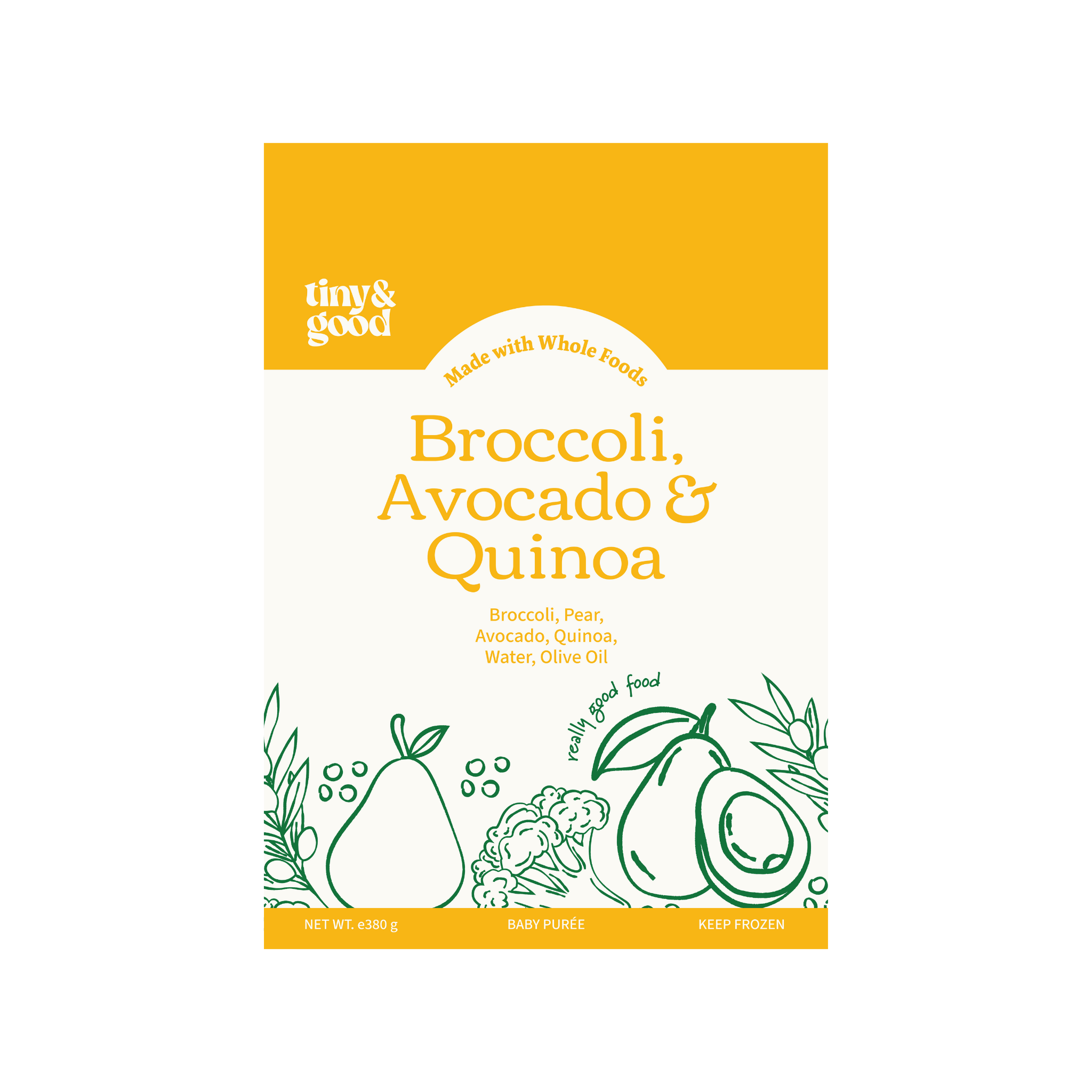 Broccoli, Avocado & Quinoa | 4 Servings per pack