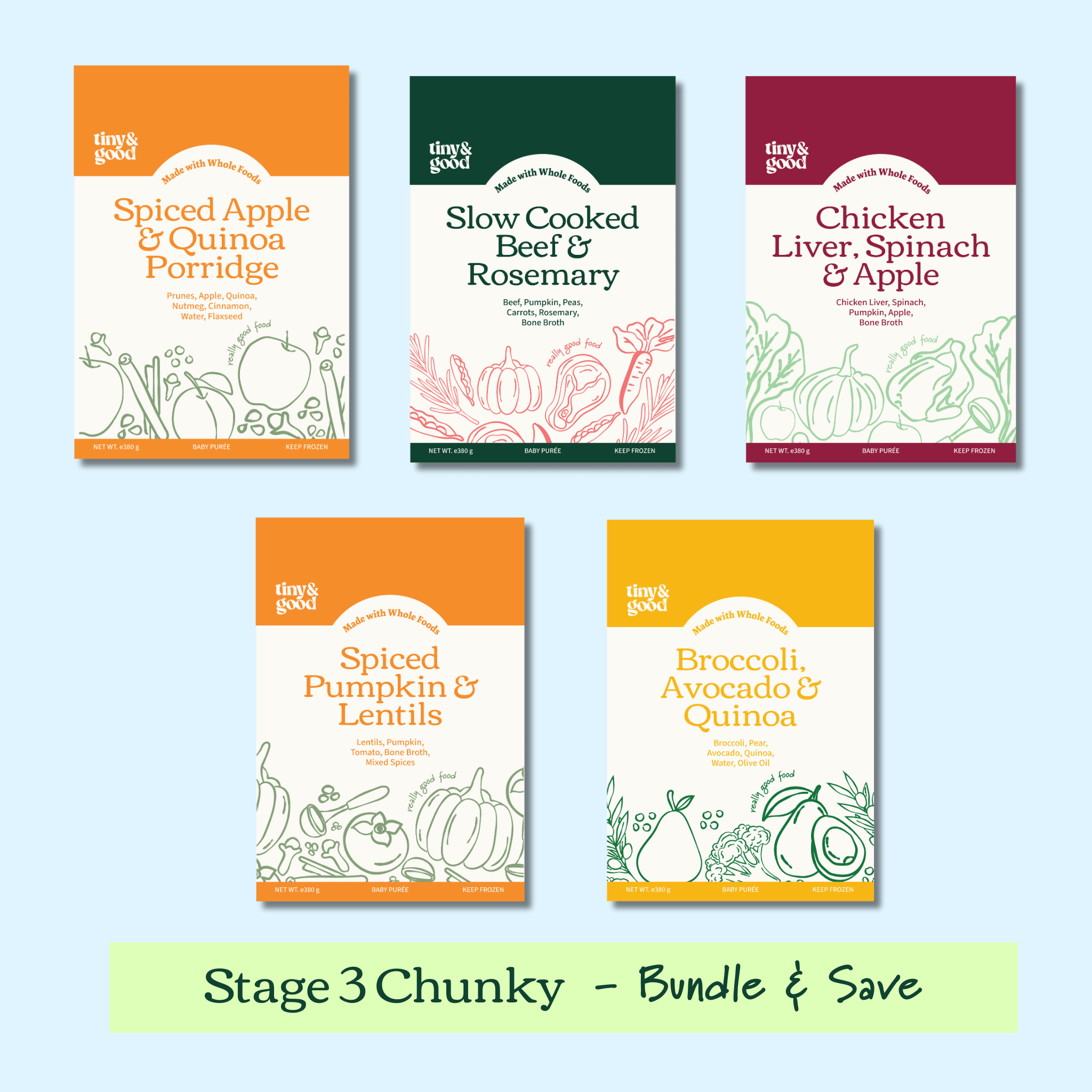 Stage 3 - Chunky Bundle | 20-30 servings per bundle