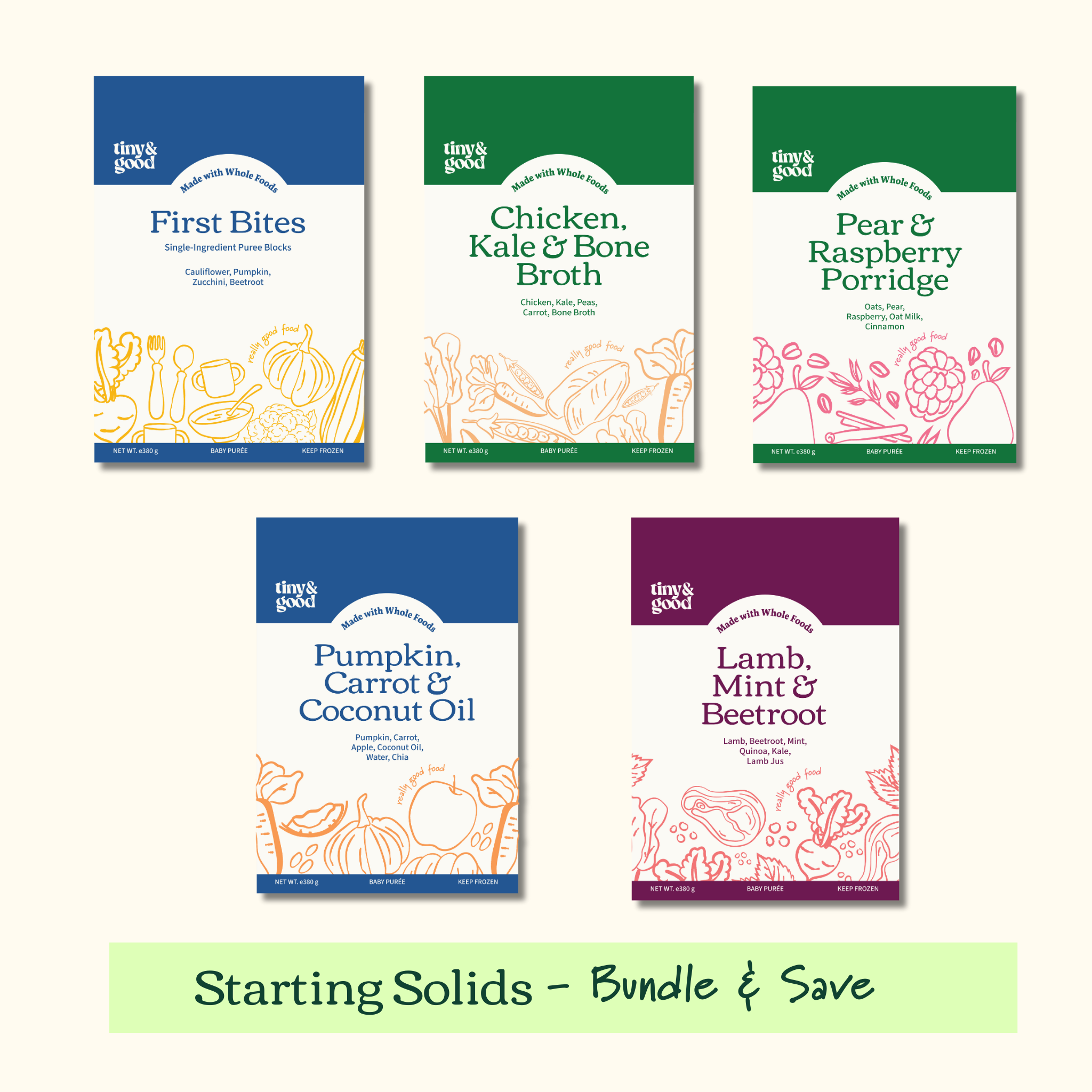 Starting Solids Bundle | 20-30 servings per bundle