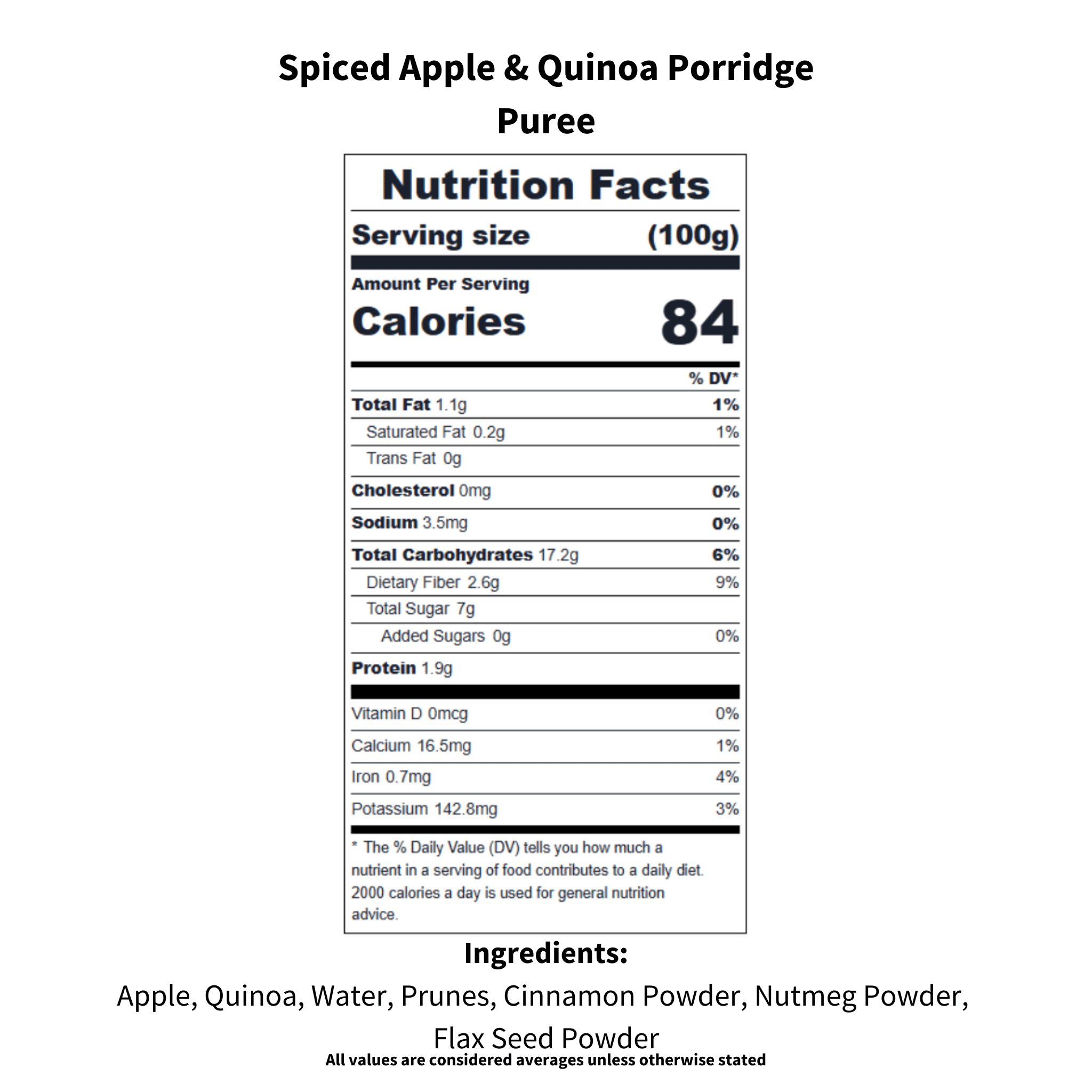 Spiced Apple & Quinoa Porridge | 4 Servings per pack
