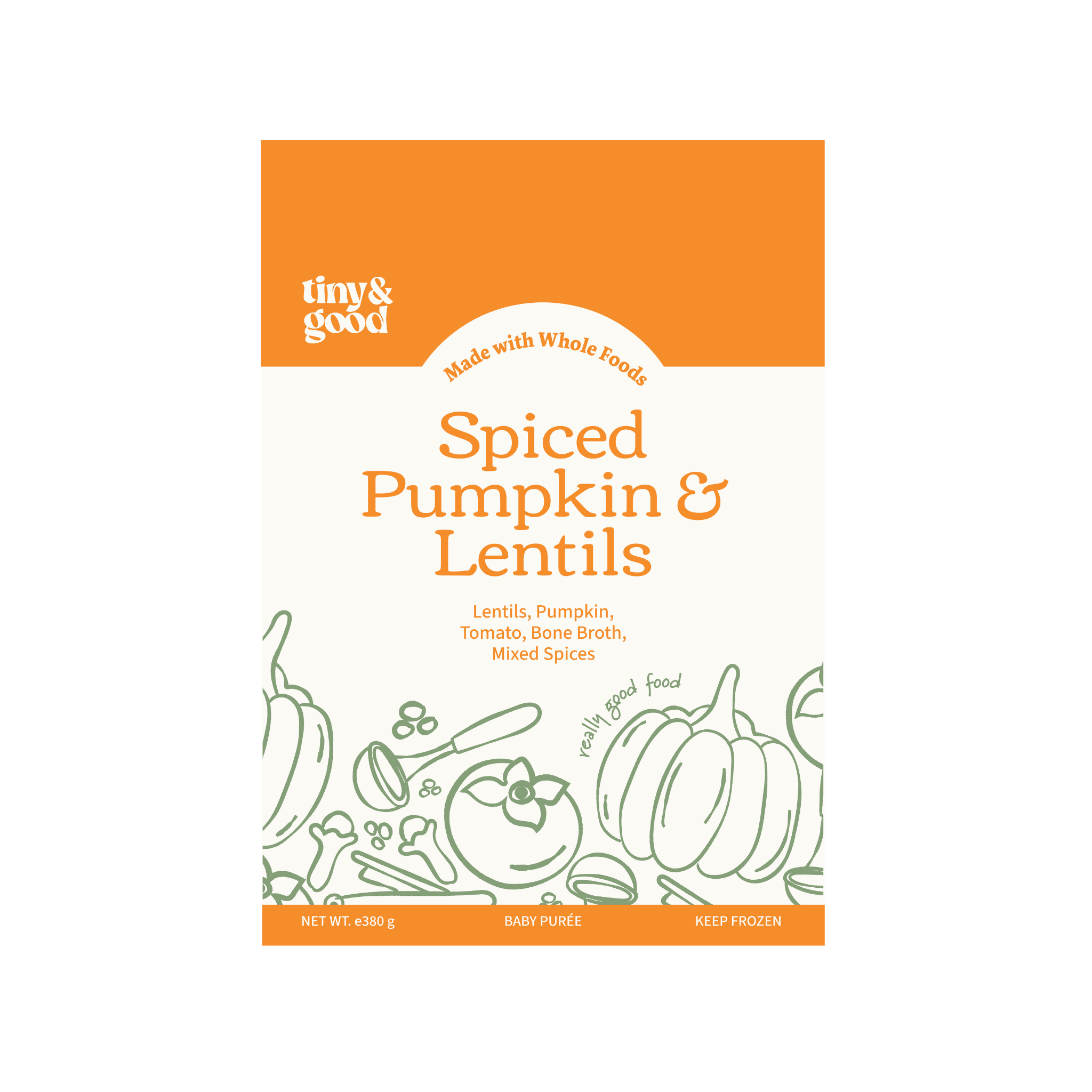 Spiced Pumpkin & Lentils | 4 Servings per pack