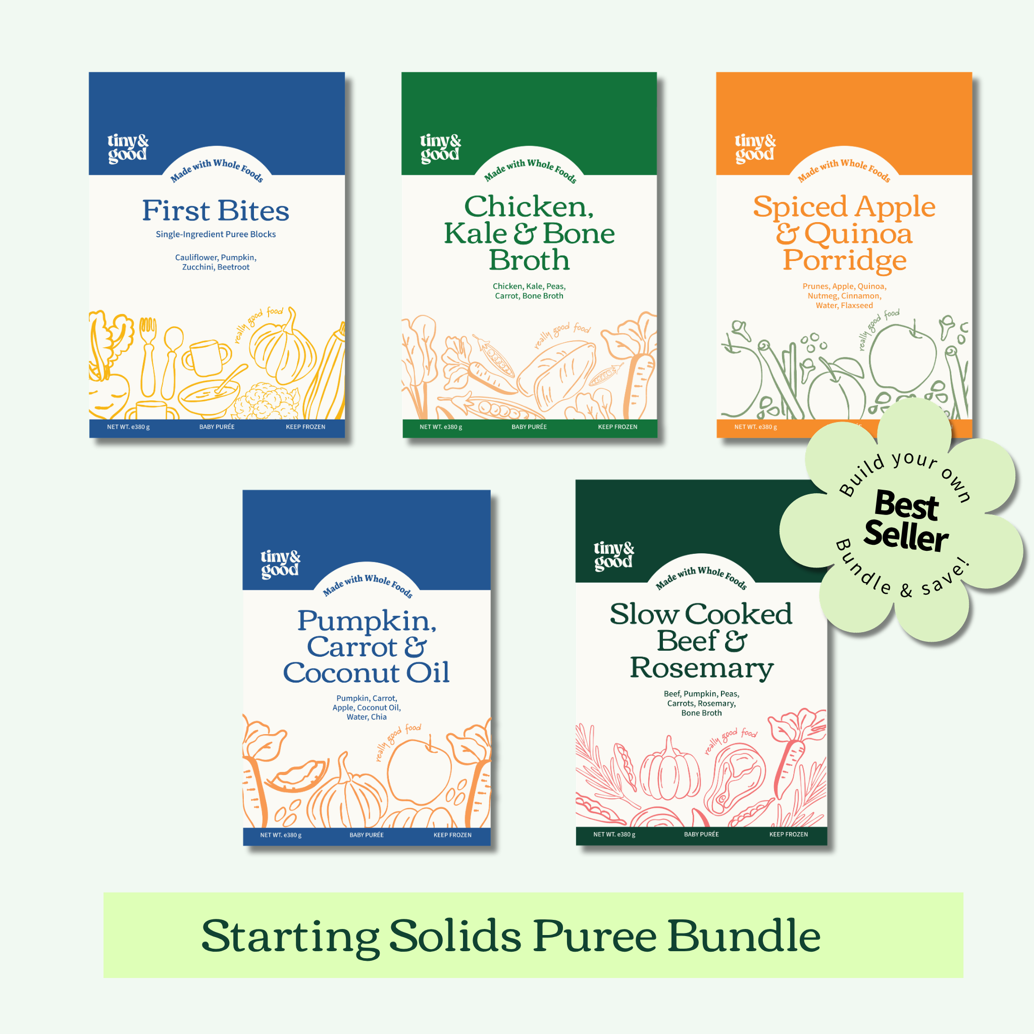 Starting Solids Puree Bundle | 20-30 servings per bundle