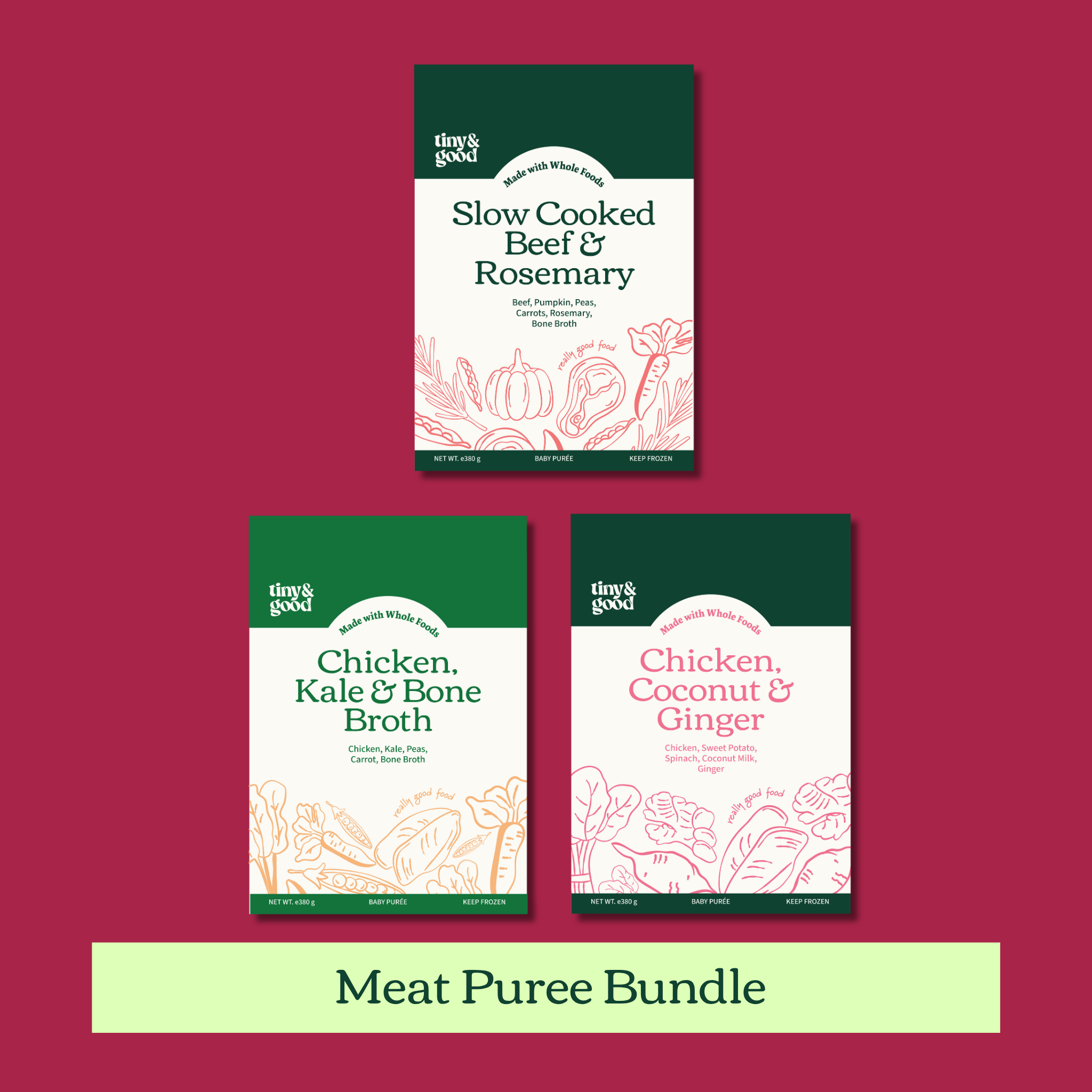Meat Puree Bundle | 12-15 Servings Per Bundle