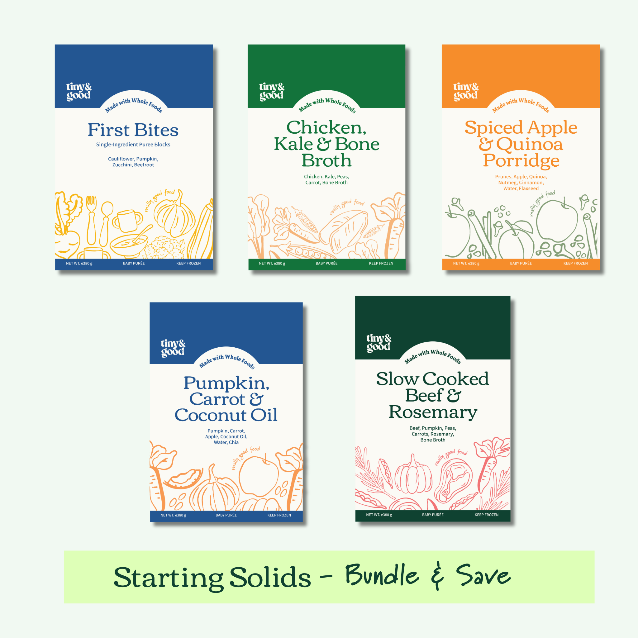 Starting Solids Bundle | 20-30 servings per bundle