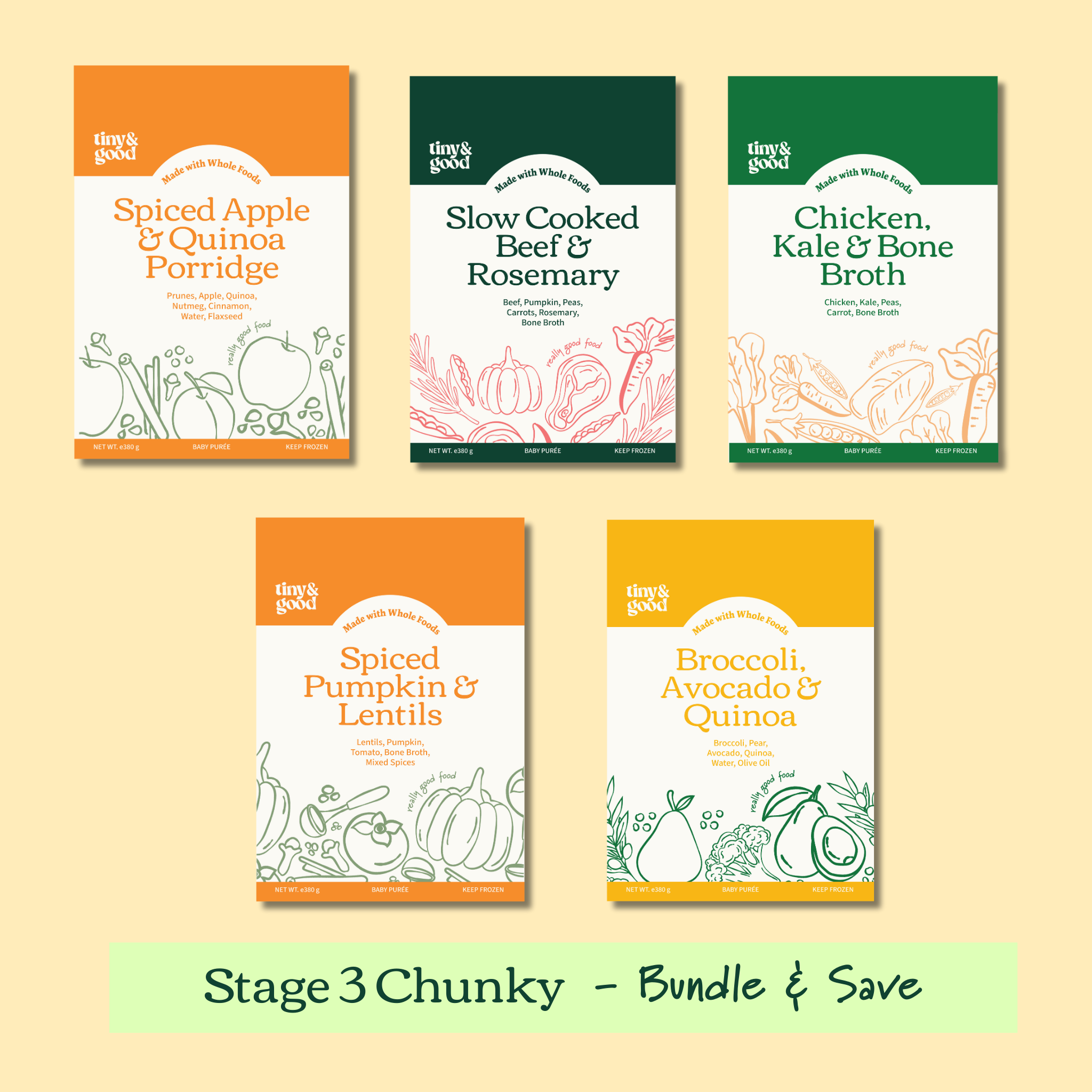 Stage 3 - Chunky Bundle | 20-30 servings per bundle