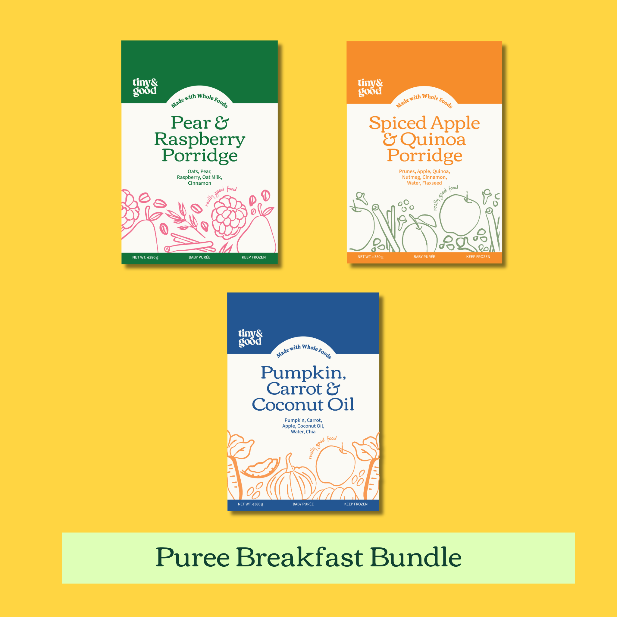 Breakfast Puree Bundle | 12-15 Servings Per Bundle