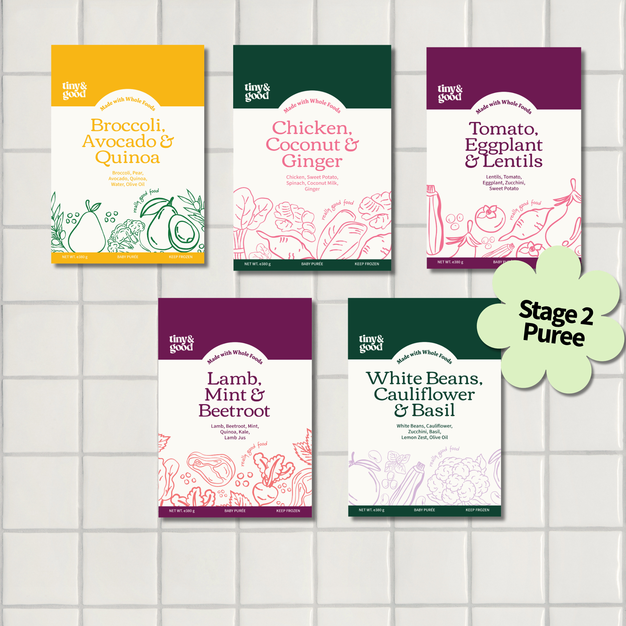 Stage 2 - Textured Puree Bundle | 20-30 servings per bundle