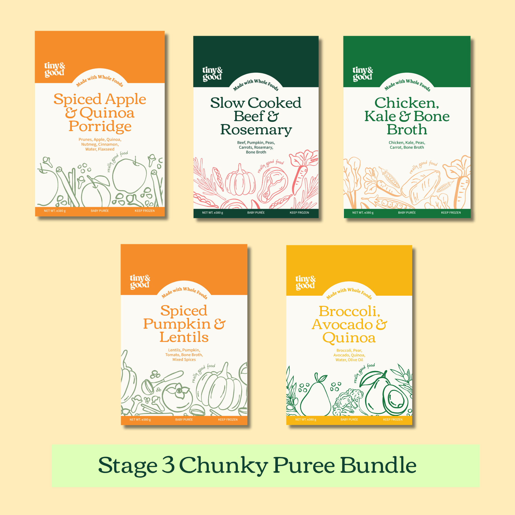 Stage 3 - Chunky Puree Bundle | 20-30 servings per bundle